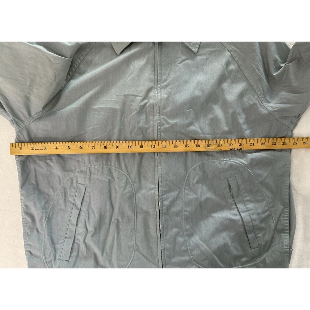 Vintage McGregor Men’s Drizzler Sport Jacket Long Sleeve Zip Solid Blue Size XL - Picture 9 of 11